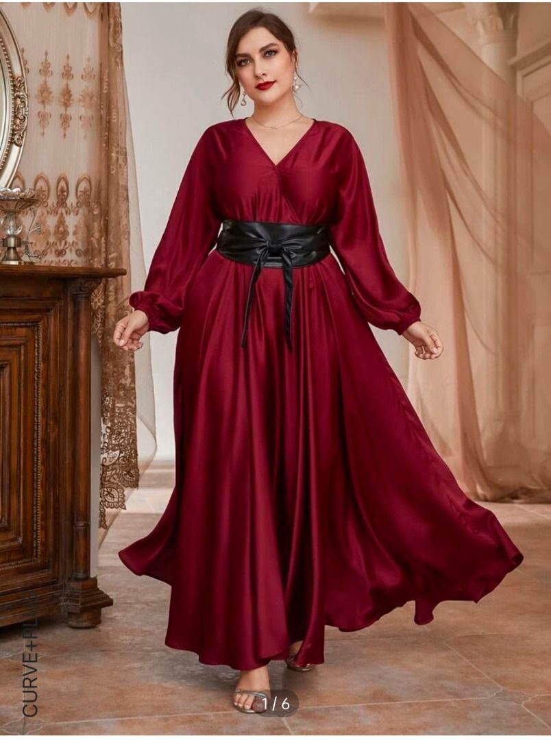 Shein Curve Plus size Maxi dress/ Abaya/Long dress, Women's Fashion, Dresses  & Sets, Dresses on Carousell