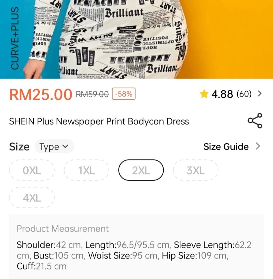 Shein plus size chart sales