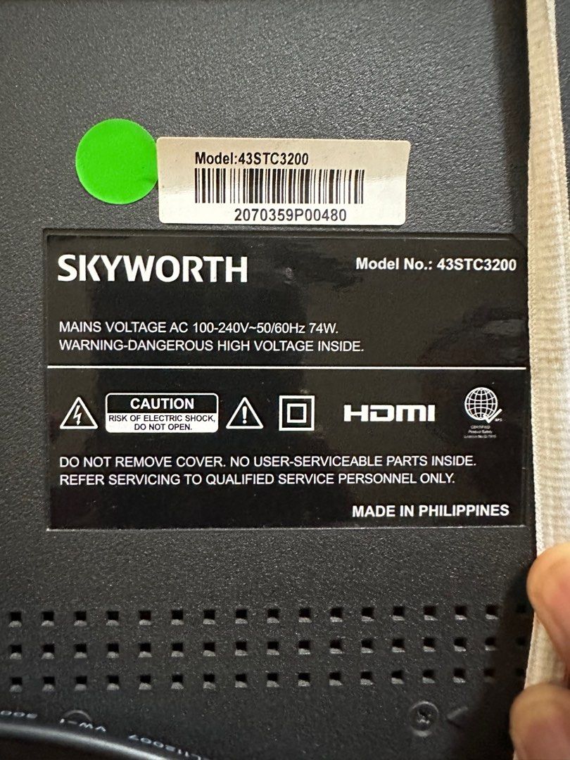Skyworth 43” LED TV, TV & Home Appliances, TV & Entertainment, TV on ...