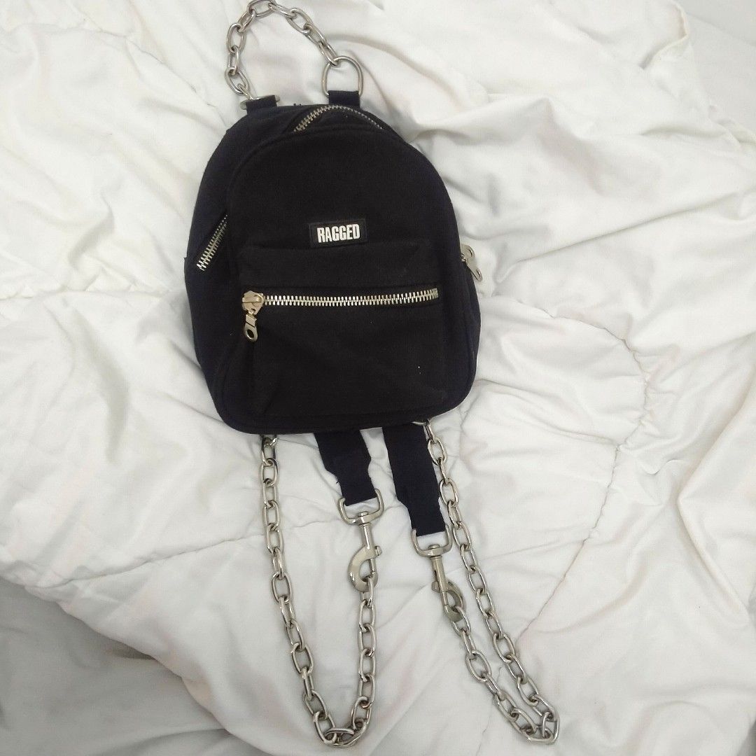 Small black fashion backpack 2025