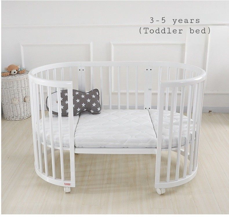 (Allin1) STOKKE inspired round / oval baby cot + many free items