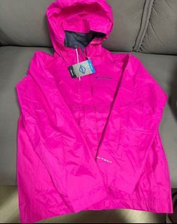 SUMMER SALE 風褸 sf到付減10元正版 全新Columbia YOUTH'S ARCADIA JACKET 全新粉紅色桃紅色風褸 CACTUS PINK  youth M size