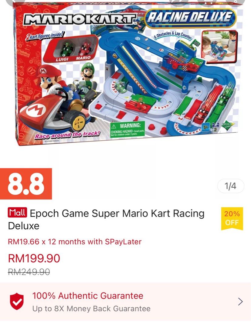 Mario Kart Racing Deluxe - Jogo Super Mario Kart Racing Deluxe - Epoch  Games - EPOCH GAMES