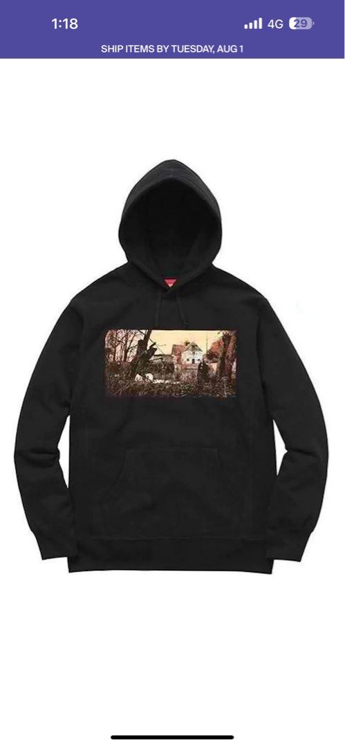 Supreme black sabbath hoodie hotsell