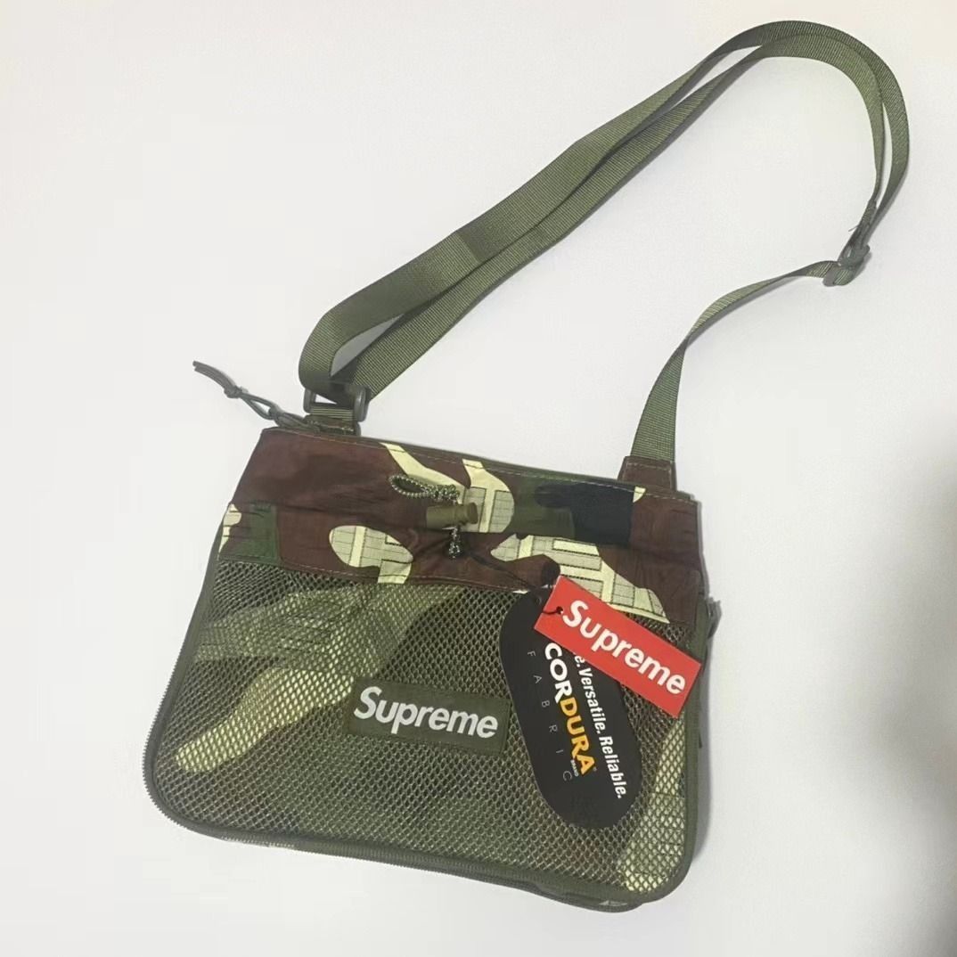 Supreme Week 1 Side Bag 字母滿印提花單肩斜跨腰包, 女裝, 手袋及銀包