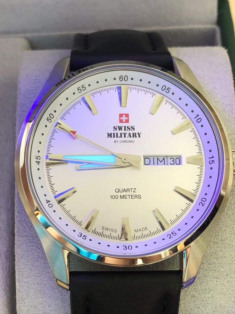 Swiss military SM34027.06 Men s watch 44mm Men s Fashion Watches Accessories Watches on Carousell