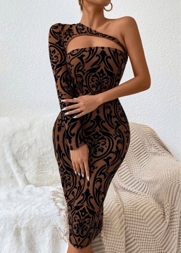 Tan discount graduation dress