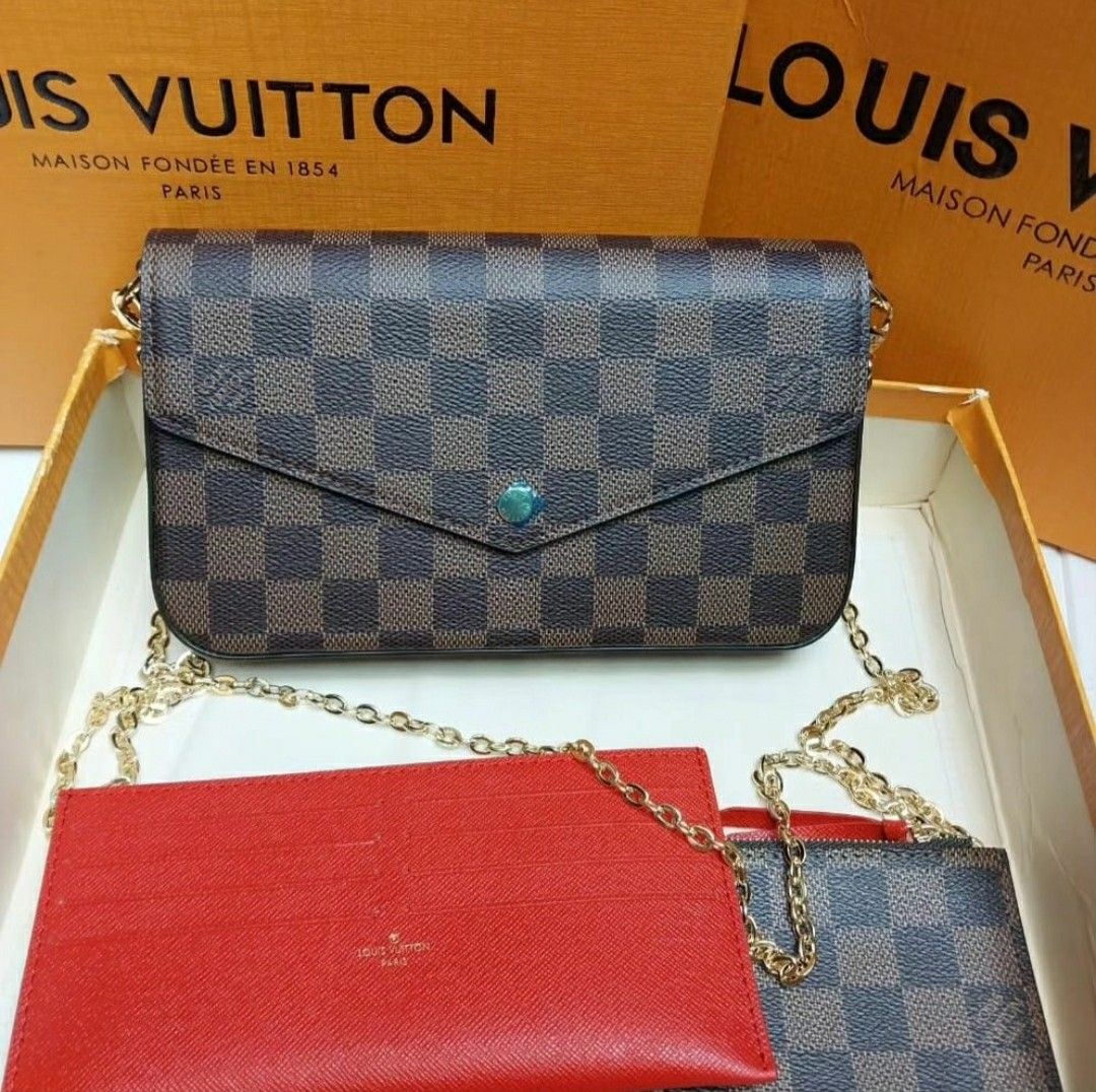 Tas Louis Vuitton original leather, Fesyen Wanita, Tas & Dompet di Carousell