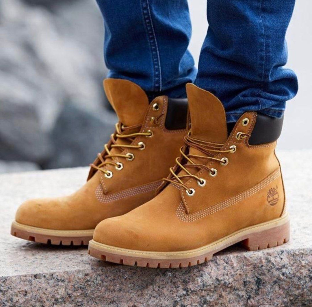 Timberland men's boot 6 inch hotsell classic premium 10061 wheat nubuck