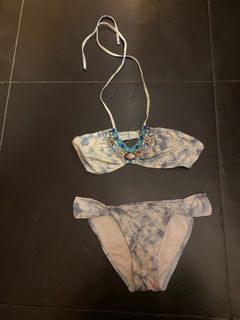 100% Authentic Triangl bikini - the BIBI Bikini Mare, blue tie dye