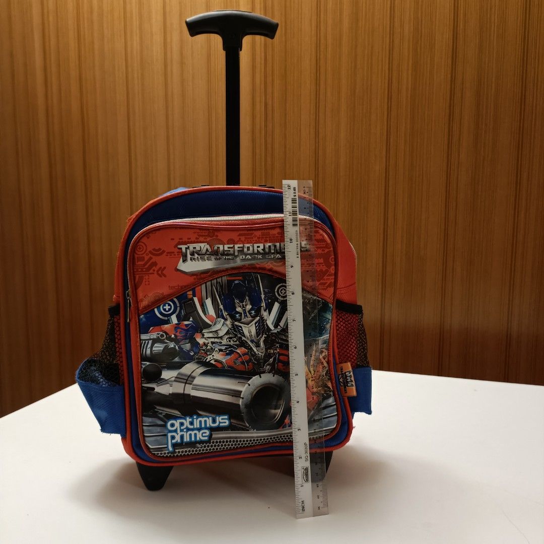 Transformers Optimus Prime trolley bag, Babies Kids, Going Out