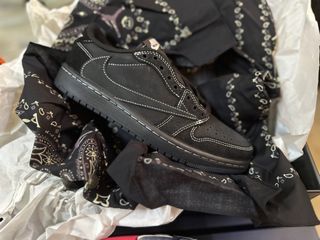 Travis Scott aj1 Phantom Black Us6