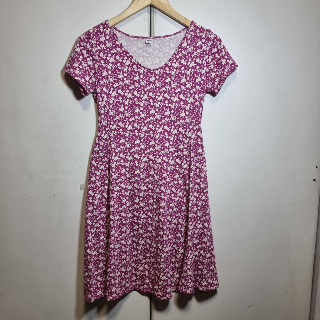 Uniqlo floral dress on Carousell