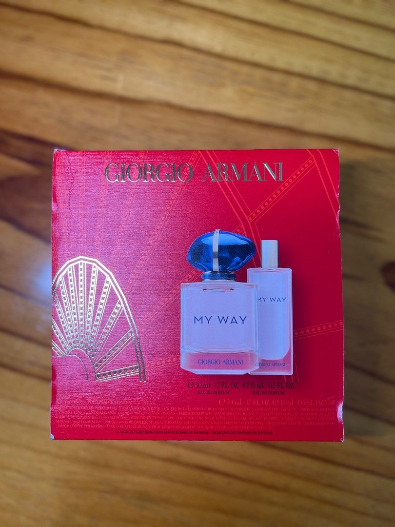 (U.P.145 ARMANI MY WAY PERFUME GIFT SET, Beauty & Personal