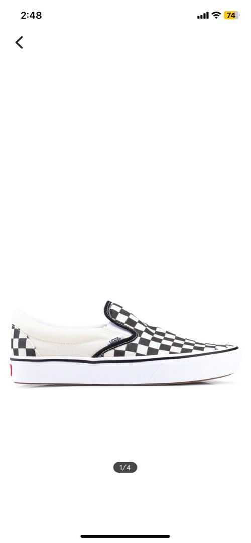 Vans slip store on checkerboard zalora