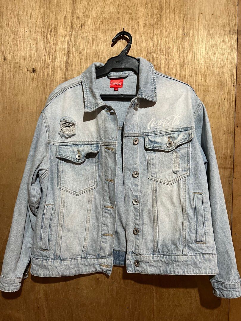 Vintage coca cola jean jacket sales