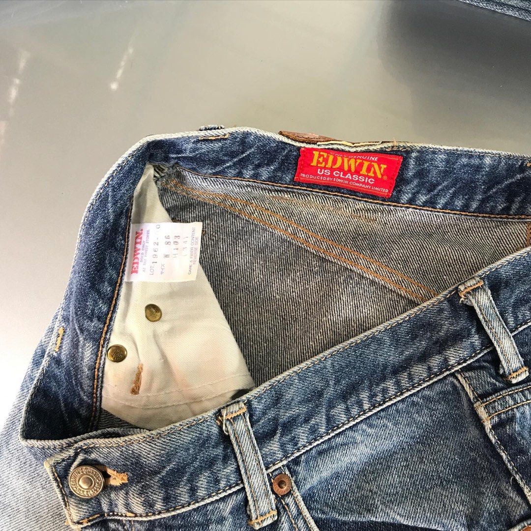 Vintage Edwin Straight Cutting Jeans, Women's Fashion, Bottoms, Other