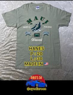 Vintage HAWAII [ MAUI ] -                        Hanes t-Shirt [ MADE in 🇺🇸 ]