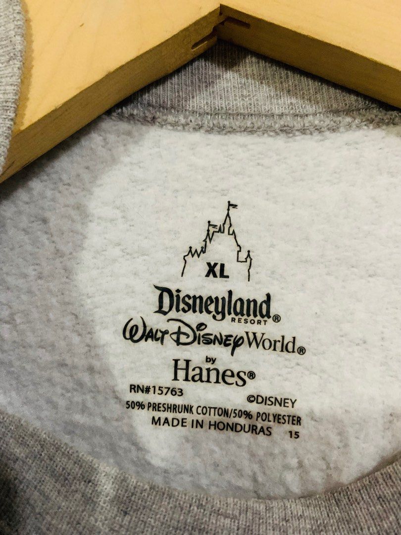 Walt Disney World by Hanes Disneyland Resort Grey Pullover Micky Sweatshirt