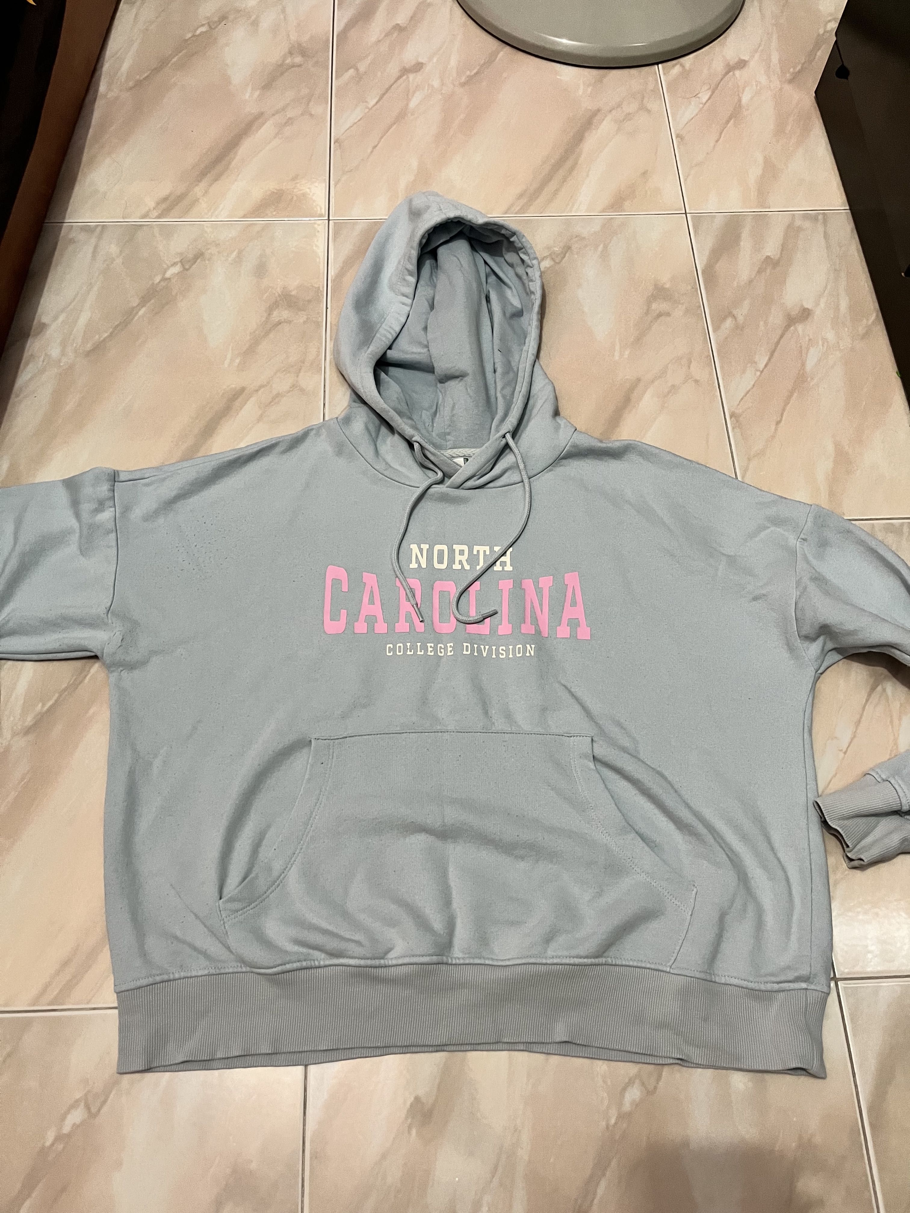 Washed blue hotsell hoodie