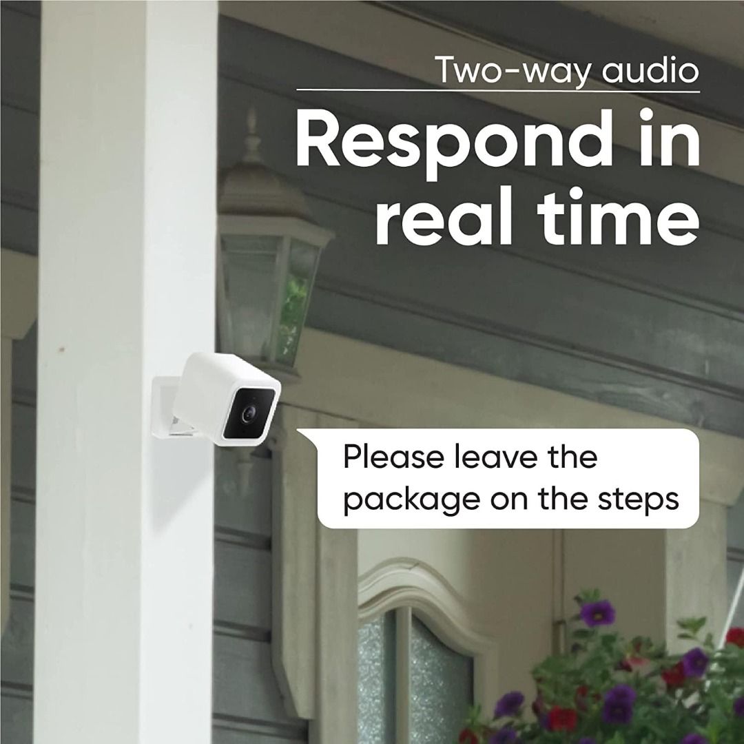 Wyze Cam v3 with Color Night Vision Wired 1080p HD Indoor Outdoor