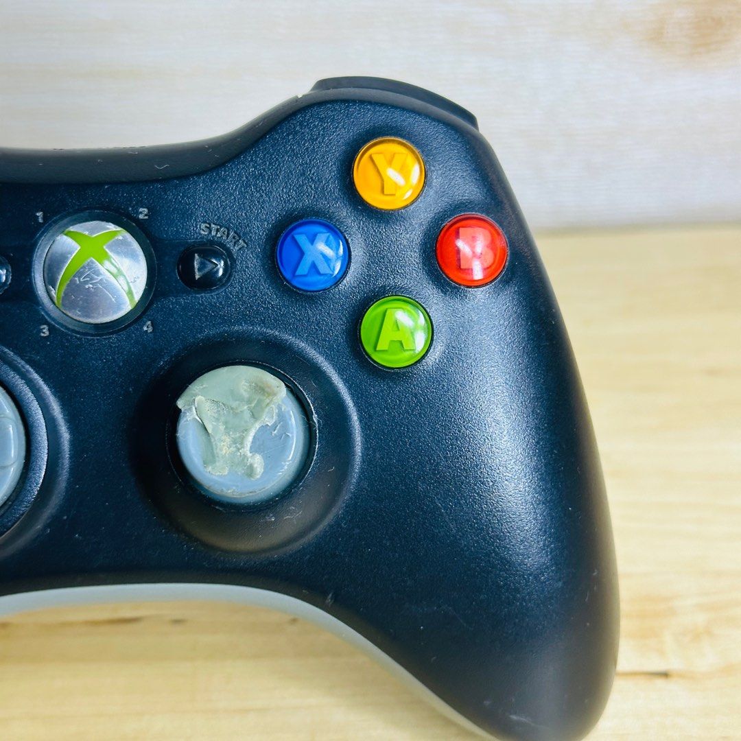 XBOX 360 MICROSOFT WIRELESS CONTROLLER ( Untested Surplus ) Microsoft