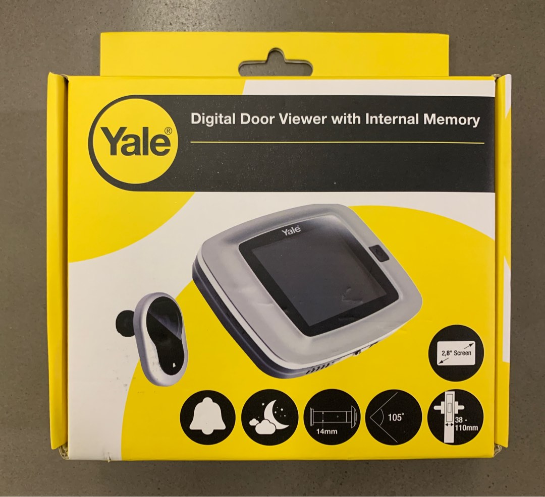 Yale Digital Door Viewer DDV4100, Furniture & Home Living, Security