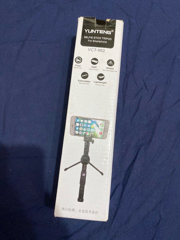 【雲騰】Yunteng VCT992 藍牙(手機/平板)自拍杆+三腳架 附手機夾 /收納袋, 相機攝影, 攝影配件, 腳架在旋轉拍賣