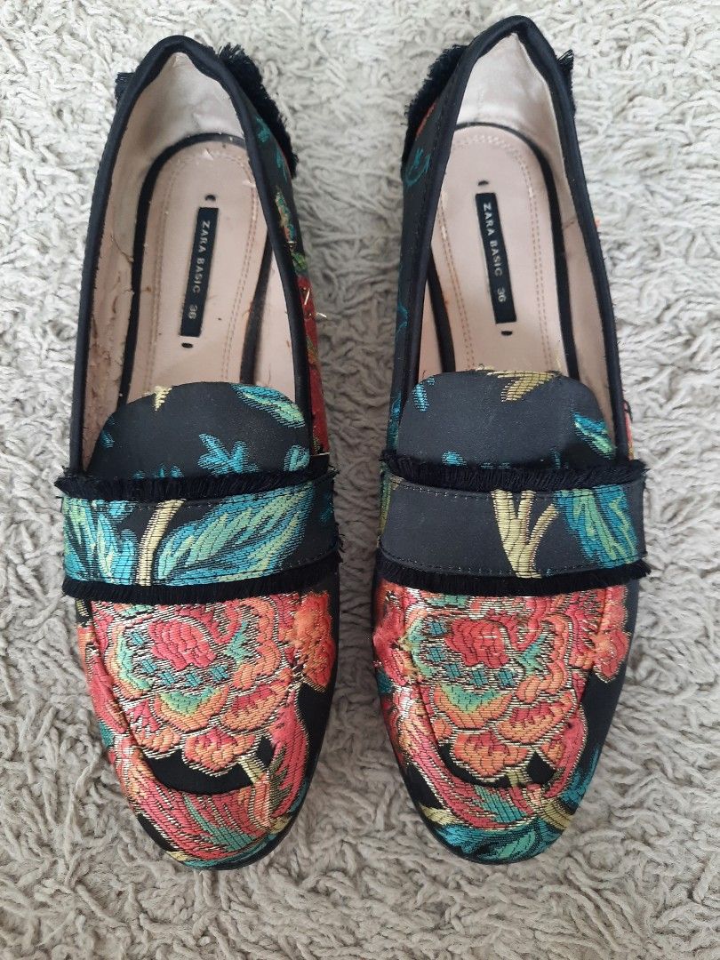Zara ladies flat shoes discount