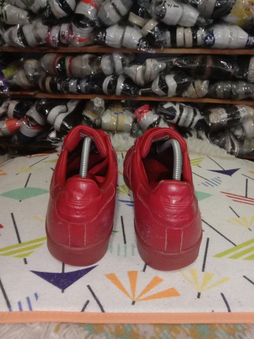 11 uk kasut adidas superstar all red (29.5 cm), Women's Fashion, Footwear,  Sneakers on Carousell