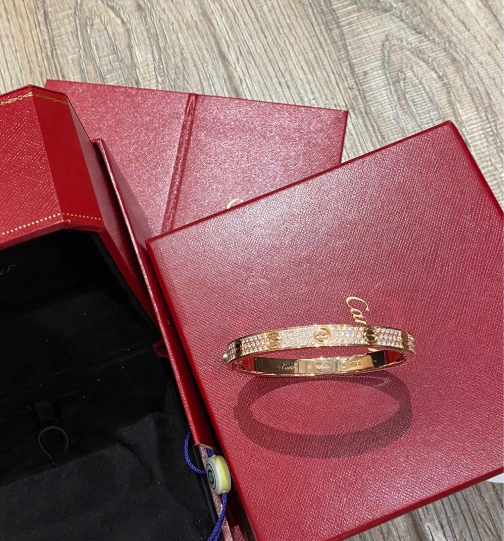 18K Cartier Diamond Love Bracelet Custom Women s Fashion Jewelry