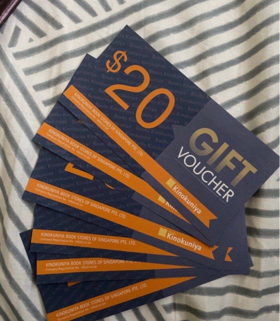 20 Kinokuniya Vouchers (EXP.2025), Tickets & Vouchers, Vouchers on