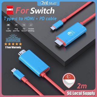 USB C to HDMI Cable Adapter for Nintendo Switch Dock [6.6 ft], USB 3.1  Type-C to HDMI Video Converter Cable Replaces The Original Switch Dock  Station