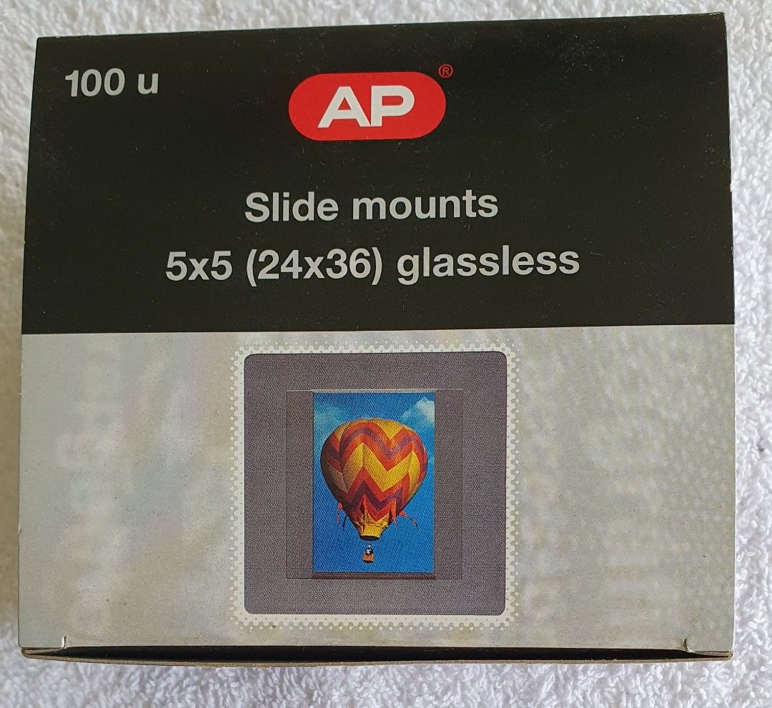 35mm Film Slide Mounts 100pc/Box (Made in Spain), Photography