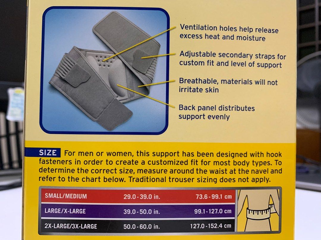 3M FUTURO Stabilizing Back Support SmallMedium, Health & Nutrition