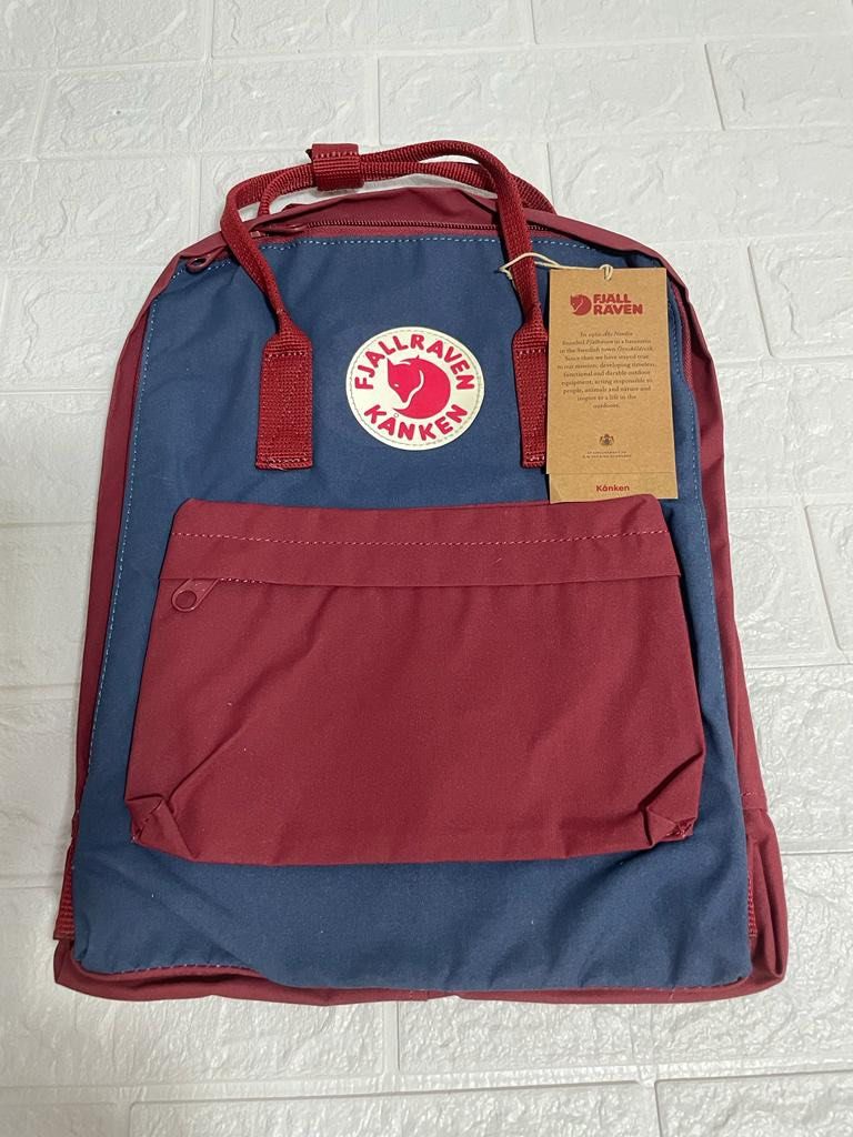 Fjallraven kanken royal blue ox red online