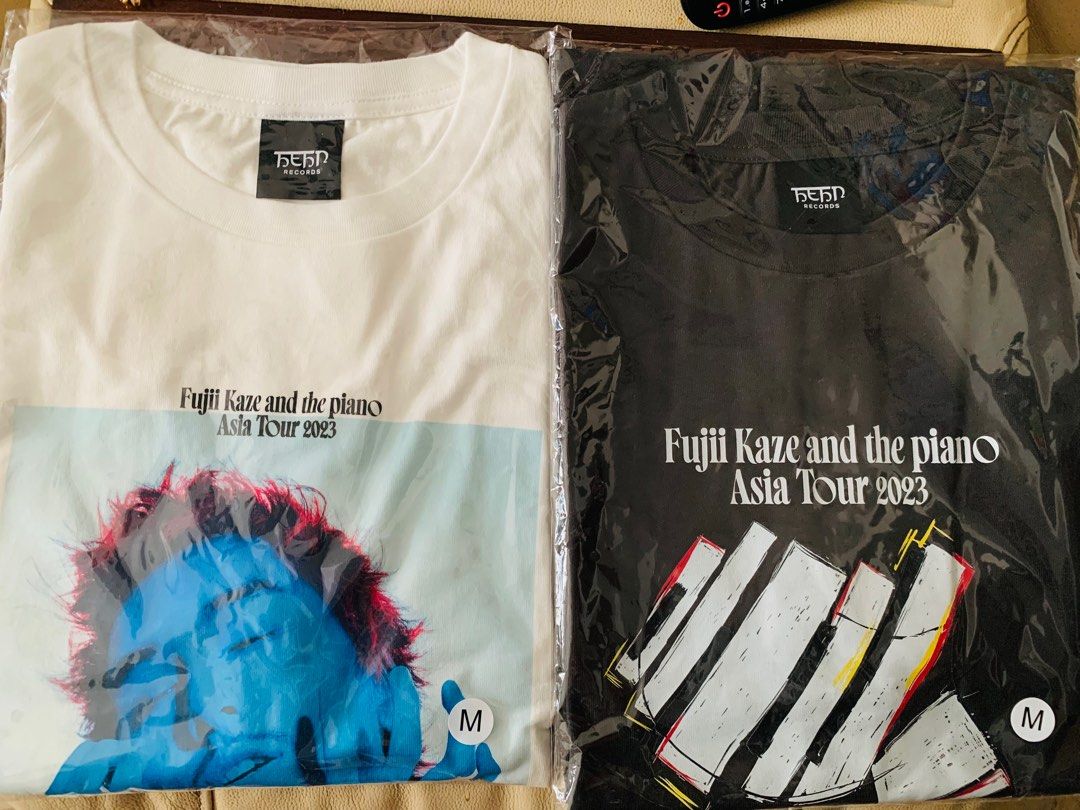 藤井風Fujii kaze 2023 Tee 2件M size, 男裝, 上身及套裝, T-shirt