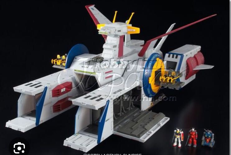 GUNDAM 1/400 SCV-70 WHITE BASE 木馬號白色要塞（絕版模型）, 玩具