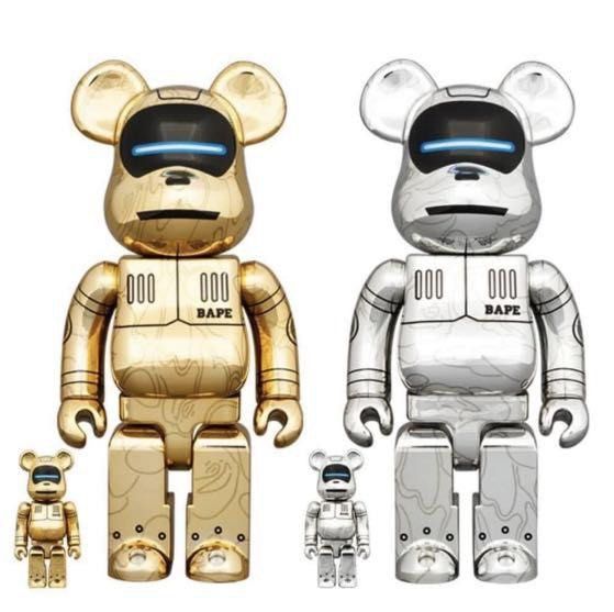 全新未開封Medicom Bearbrick Baby Milo x Sorayama 空山基400% + 100