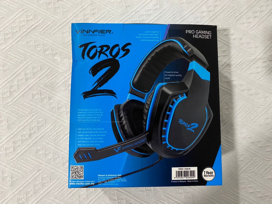 NEW Vinnfier TOROS 2 Gaming Headset 1 unit left Audio