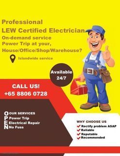 🏡 Electrician 24/7 / 🏡Electrical services /⚠️Power trip/Power down? ✅electrical /⚡️lighting switch services/ ‼️Electrical works/ 🔌 power sockets/ ✅ Professional Electrician/ 💯Rewiring work services /🛠 plumber/ Plumbing services