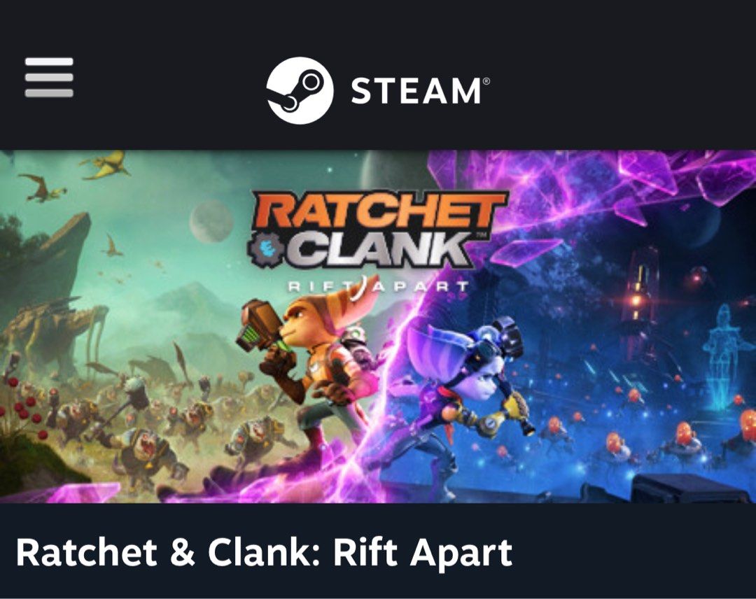 Ratchet & Clank: Rift Apart on Steam