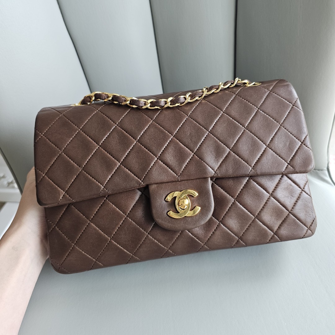 🧡 [SOLD QUICKLY ON IG] VINTAGE CHANEL CLASSIC FLAP BAG TWEED ORANGE MEDIUM  CF 24K GHW GOLD HARDWARE PINK WHITE / small mini jumbo lambskin caviar,  Luxury, Bags & Wallets on Carousell