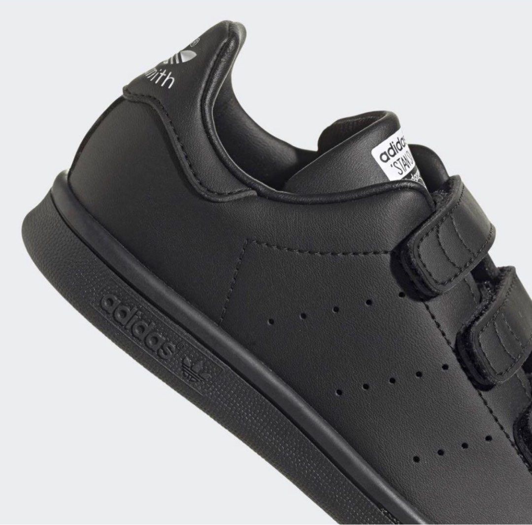 Adidas ORIGINALS Stan Smith Shoes Kids Unisex Black Sneaker FY0969