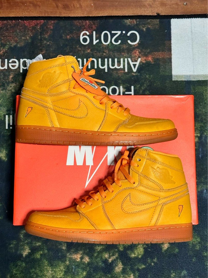 Air jordan 1 orange on sale gatorade
