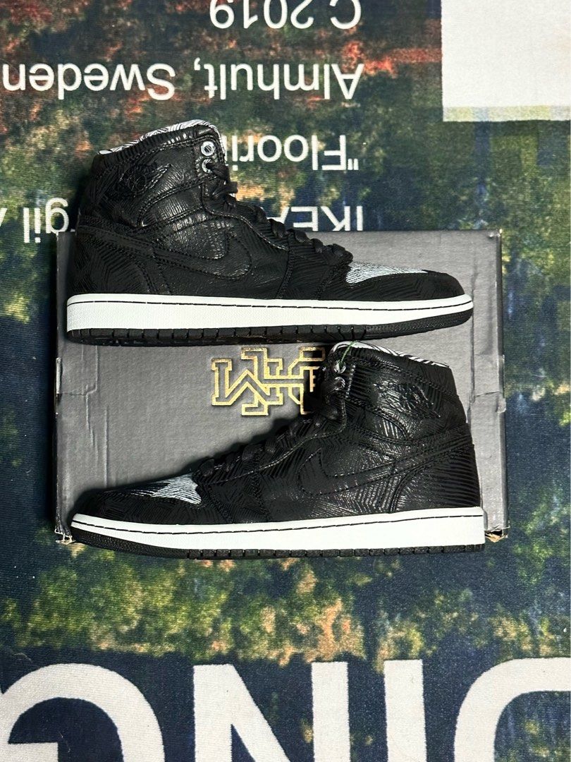 Air Jordan 1 High BHM 2015 Men s Fashion Footwear Sneakers on