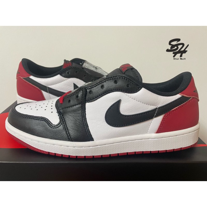 AIR JORDAN 1 RETRO LOW OG BLACK TOE 黑紅男女鞋CZ0858-106 CZ0790