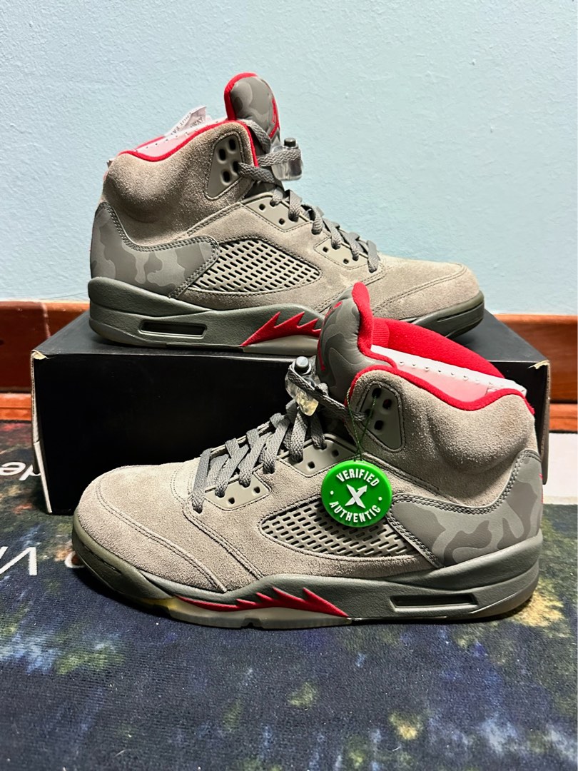 Air Jordan 5 P51 Camo 2017 Men s Fashion Footwear Sneakers on