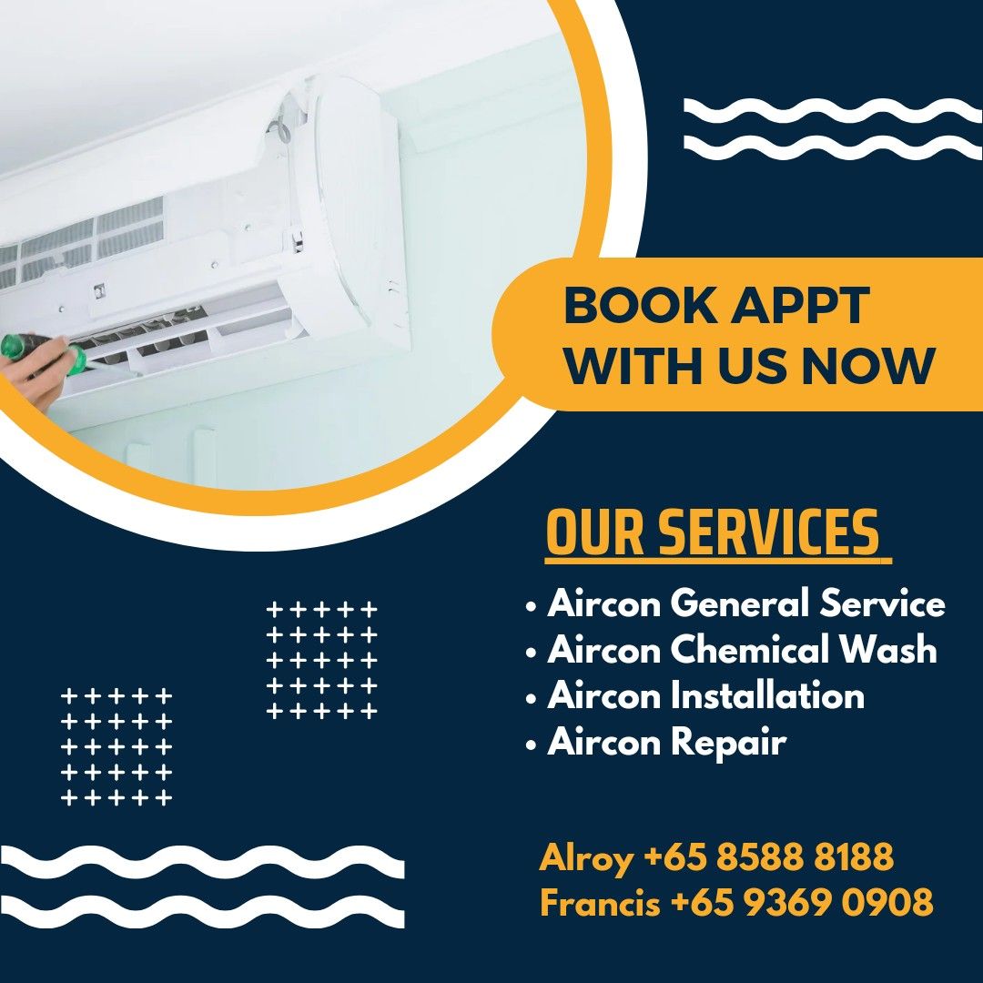 Aircon Servicing / Chemical Overhaul / Gas Top Up / Repair / Relocation