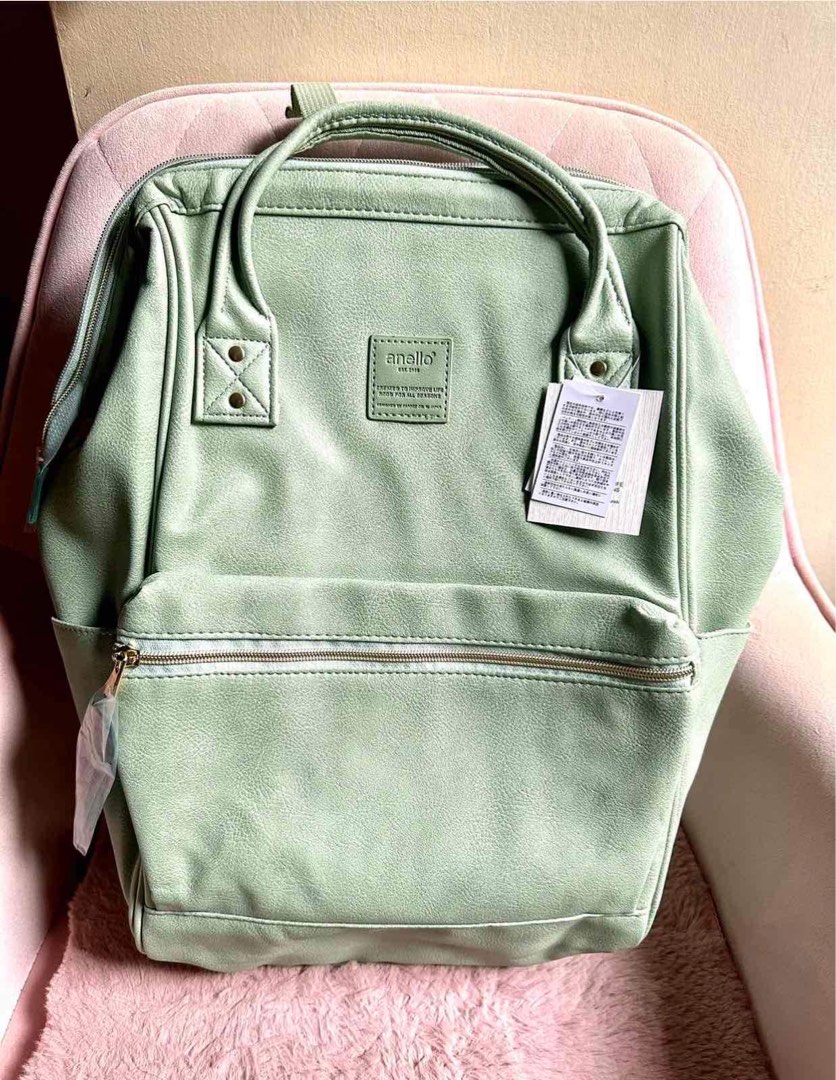 Anello pastel green classic backpack on Carousell